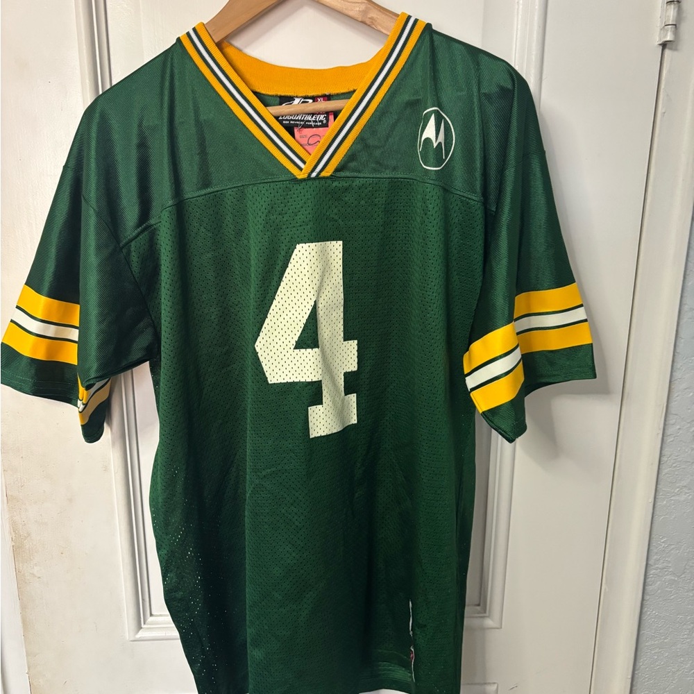 Vintage NFL Green Bay Packers #4 Brett Favre Logo Athletics Jersey